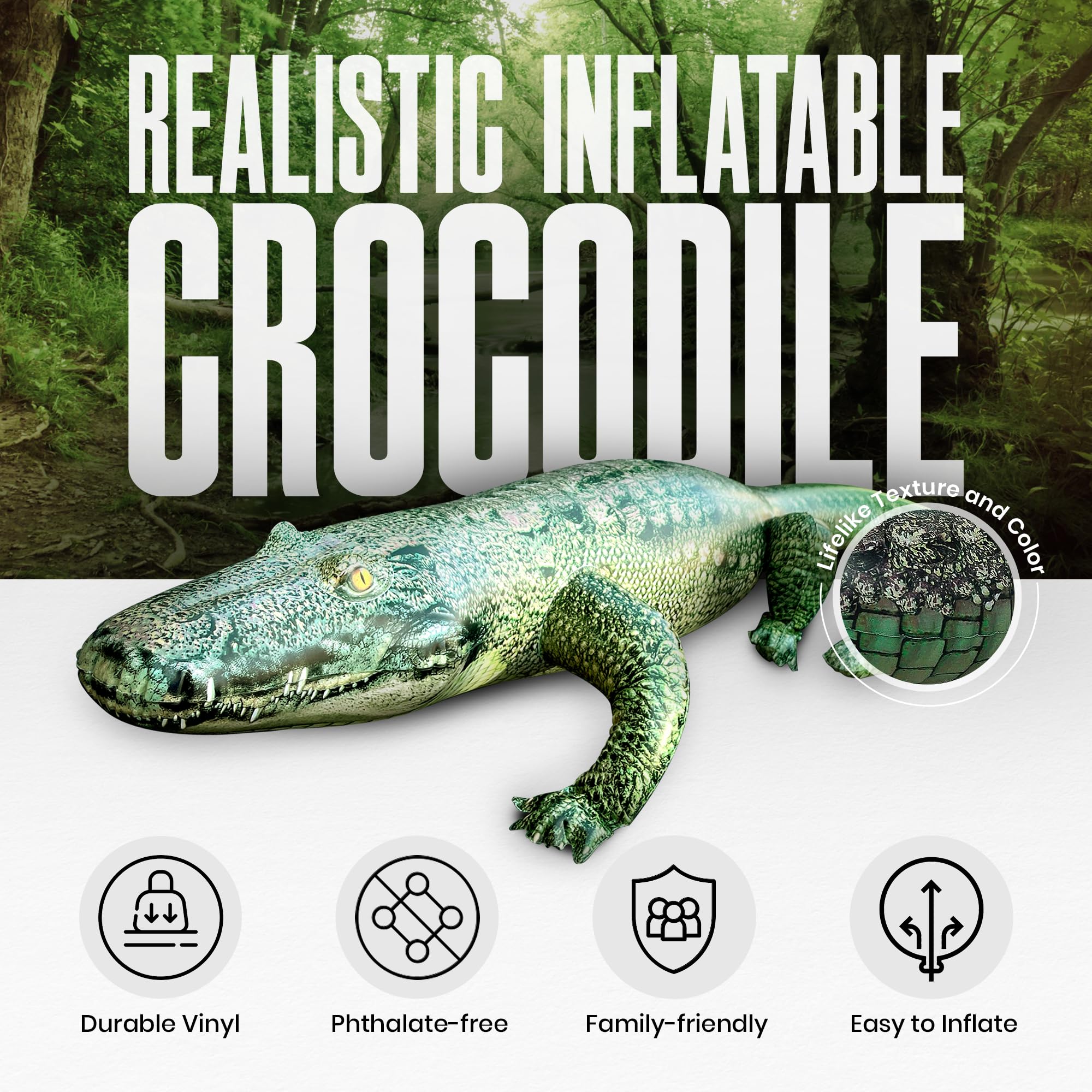 Jet Creations Alligator Inflatable 49