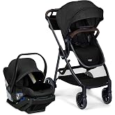 Britax Phases Travel System with Arbor Infant Car Seat &mdash; Raven Black | Car Seat and Stroller Combo Includes StayTight Base &amp; Parent Organizer, 6-in-1 Stroller With Pramette Mode &amp; DuoConnect