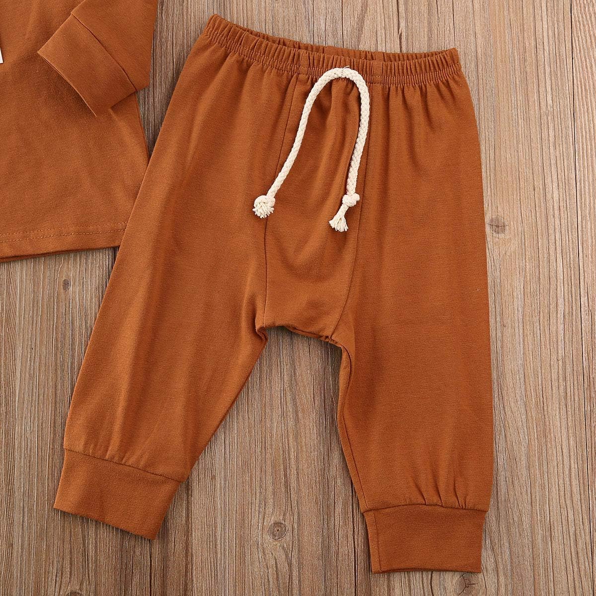 Baby Unisex Pajamas, Top with Pants Set 2 Piece Outfit, Organic Cotton Clothing Set for Infant Baby Boys Girls: Clothing