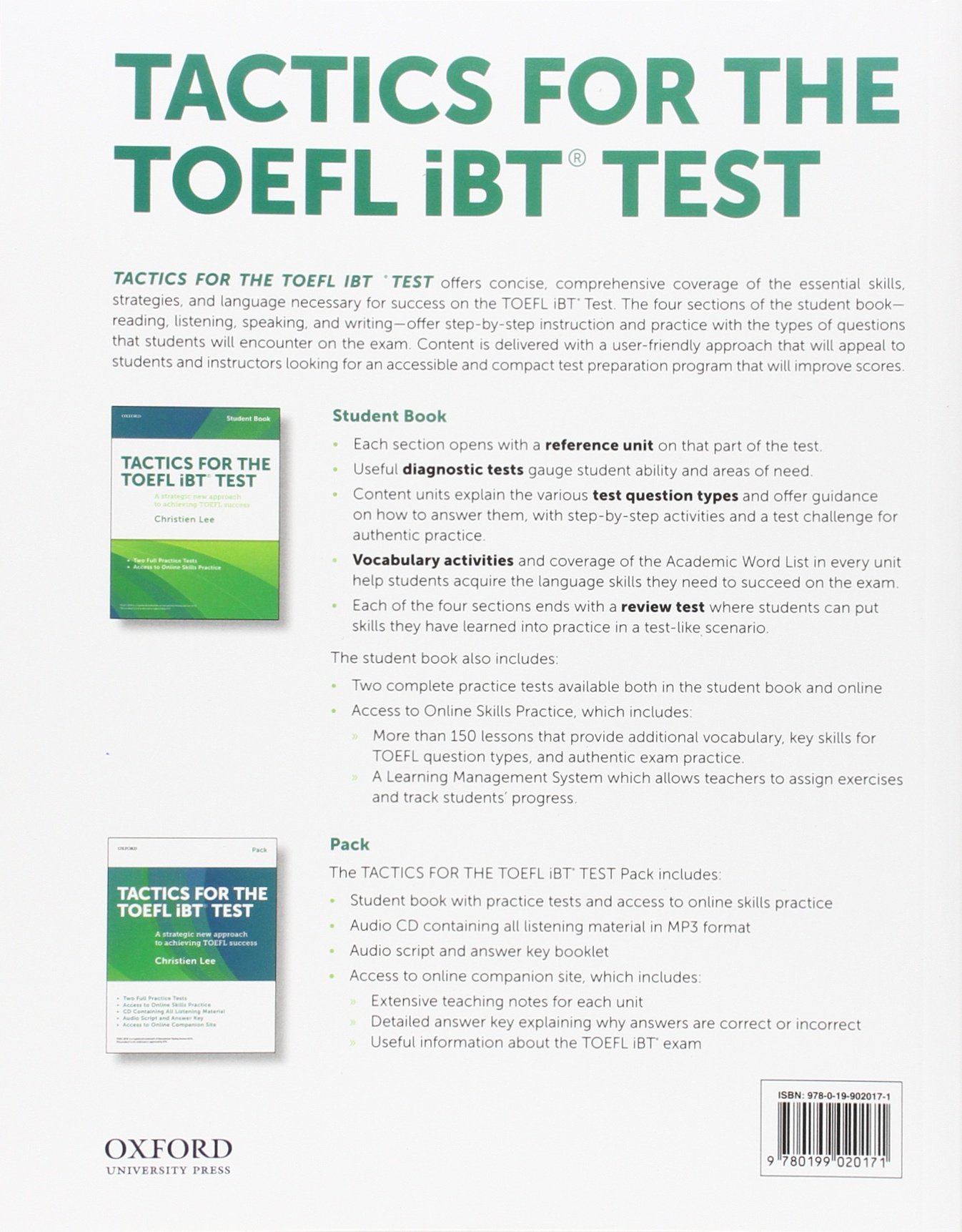Toefl Success.pdf Mua Tactics for the TOEFL iBT Test: A strategic new approach for ...