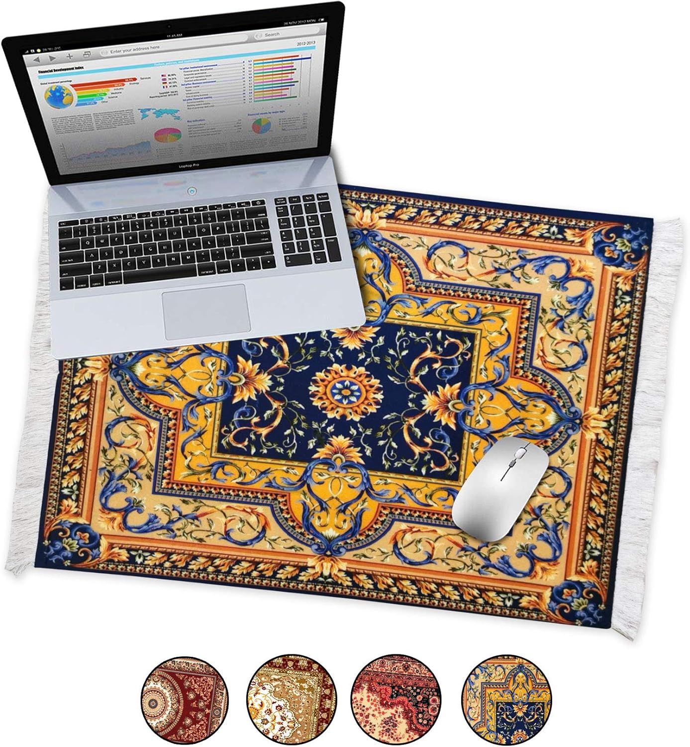 Oriental Rug Desk Pad XL Rug Mousepad Office Desk Pad Persian Rug Mouse Pad Deskpad
