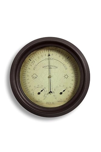 4er Set 4 Zoll Thermometer Hygrometer Barometer Uhr Produktbild-Vorschau 12