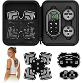 KingPavonini Wireless TENS Unit Muscle Stimulator, XL Pad, Model HZ9151C | 48 Modes, 2-in-1 Storage &amp; Charging, 2 Channel TENS Machine, Sciatica Back Relief, Office Travel Portable, Gift for Men Women