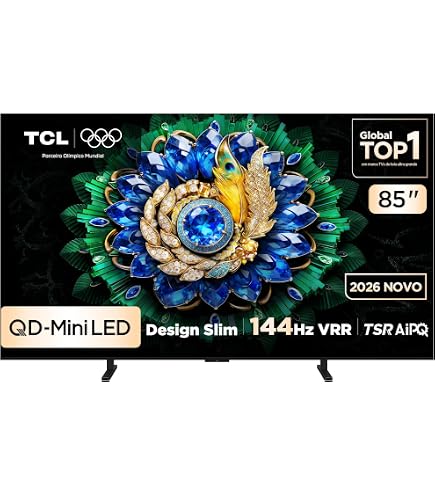 Smart TV TCL 85 Polegadas QD-Mini LED 4K C8K WiFi Bluetooth Google