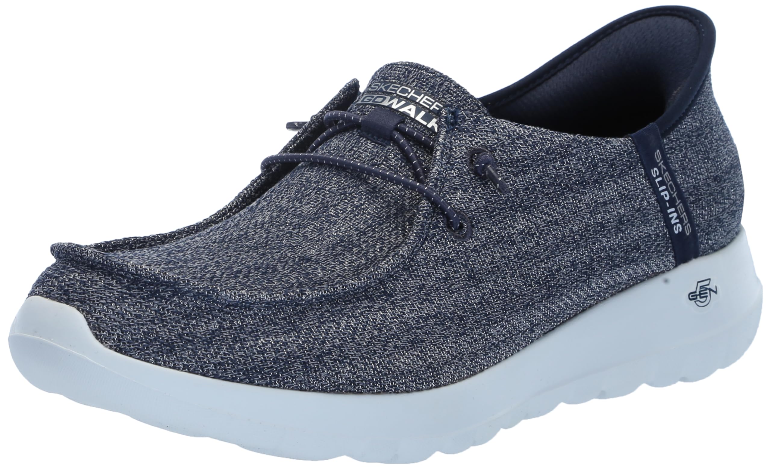 Skechers Women's Hands Free Slip-Ins Go Walk Joy Moc Toe Casual Shoe Sneaker, Navy, 5 Image