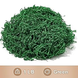Wowxyz 1 LB Crinkle Cut Paper Shred Green Crinkle