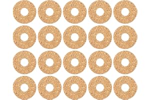 Diameter 18mm Standard Guitar Pick Cork Grip Tape Corks for Sticking on Bass Pack of 20 for Acoustic