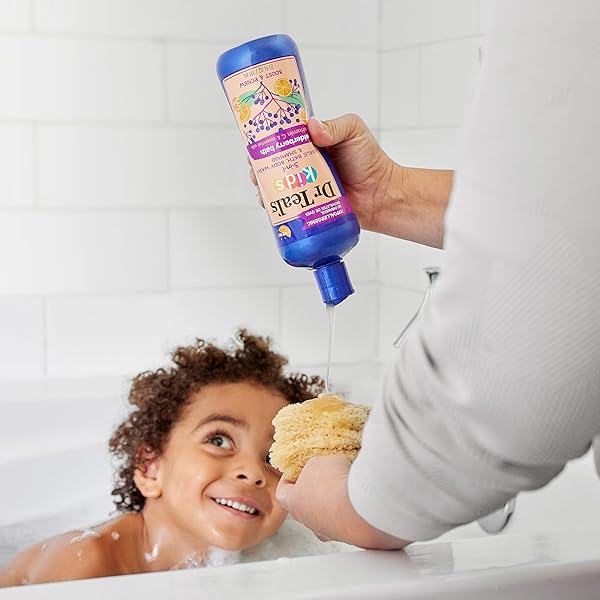 DR TEAL’S KIDS 3-IN-1 ELDERBERRY BATH: BUBBLE BATH, BODY WASH & SHAMPOO, 20 FL OZ.