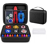 GZWENHAN Spinning Top Case Storage, 6 Slots, Black EVA Carrier | Premium EVA exterior, tournament travel organization, 6 slots interior, impact resistance, portable black carrier