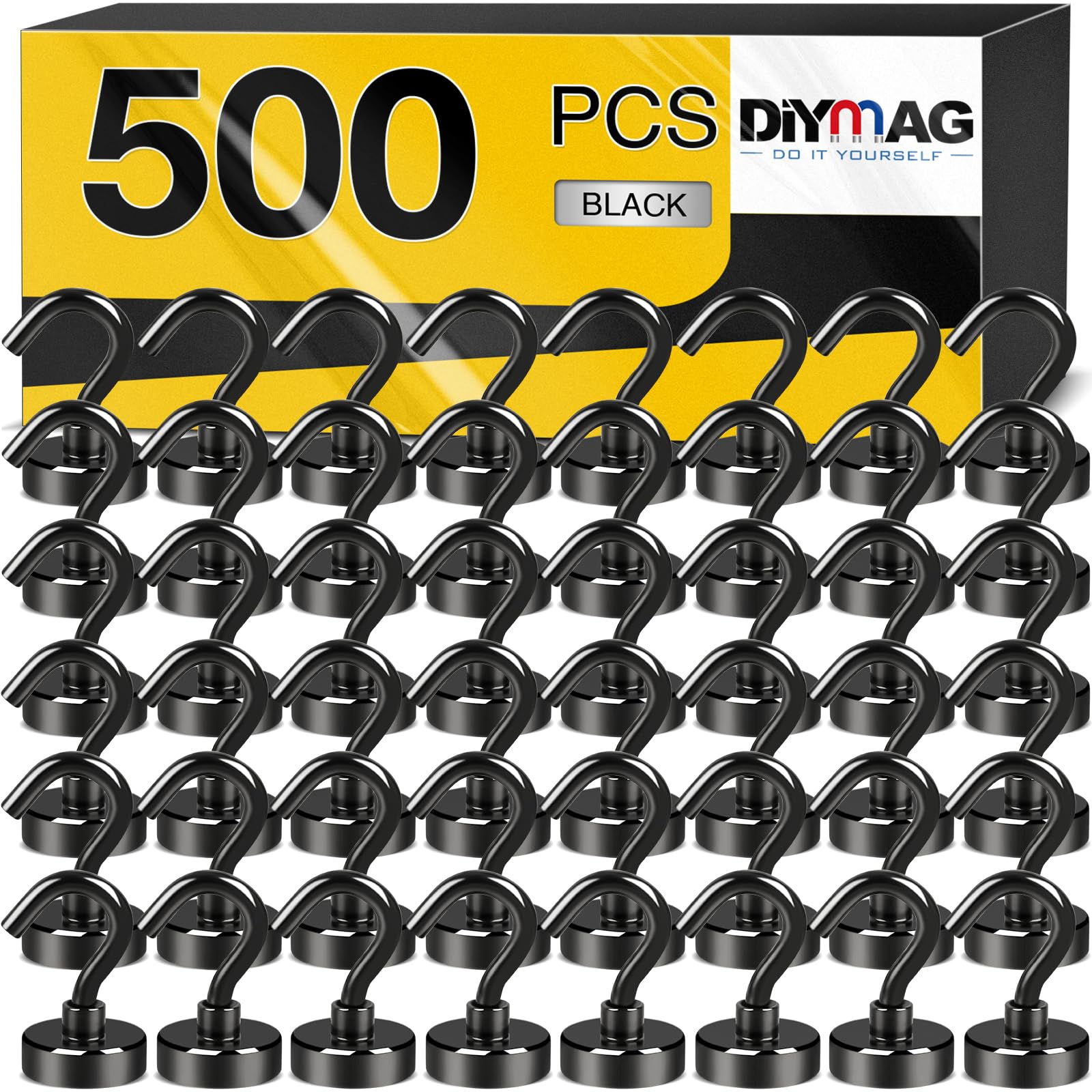 DIYMAG Magnetic Hooks, 30Lbs Strong Heavy Duty