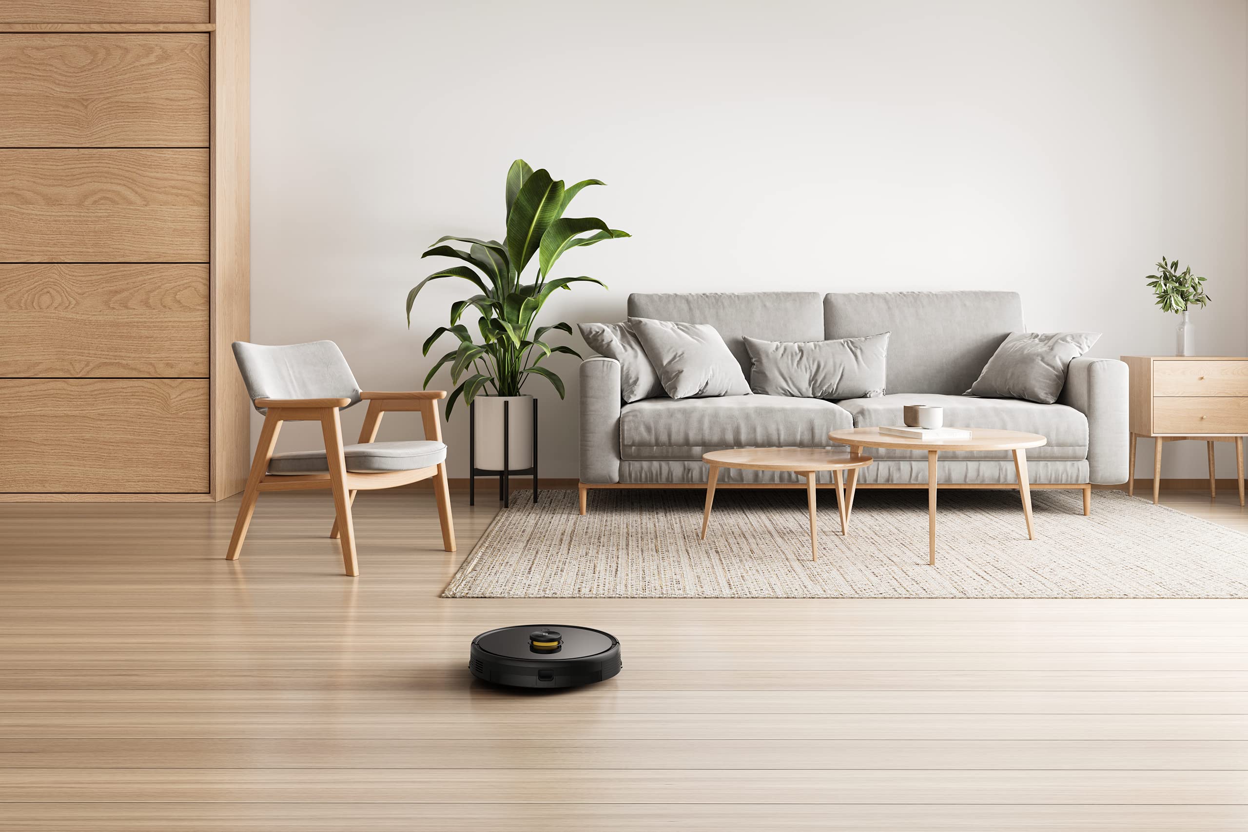 Robot vacuum cleaning under furniture
