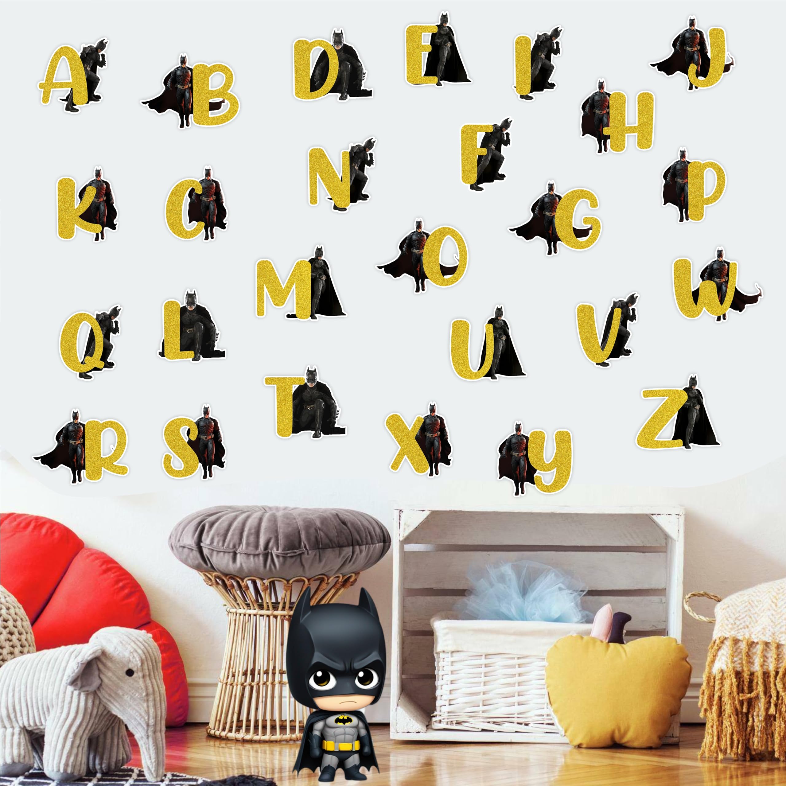 Seyal®Btman A - Z Alphabet Wall Sticker