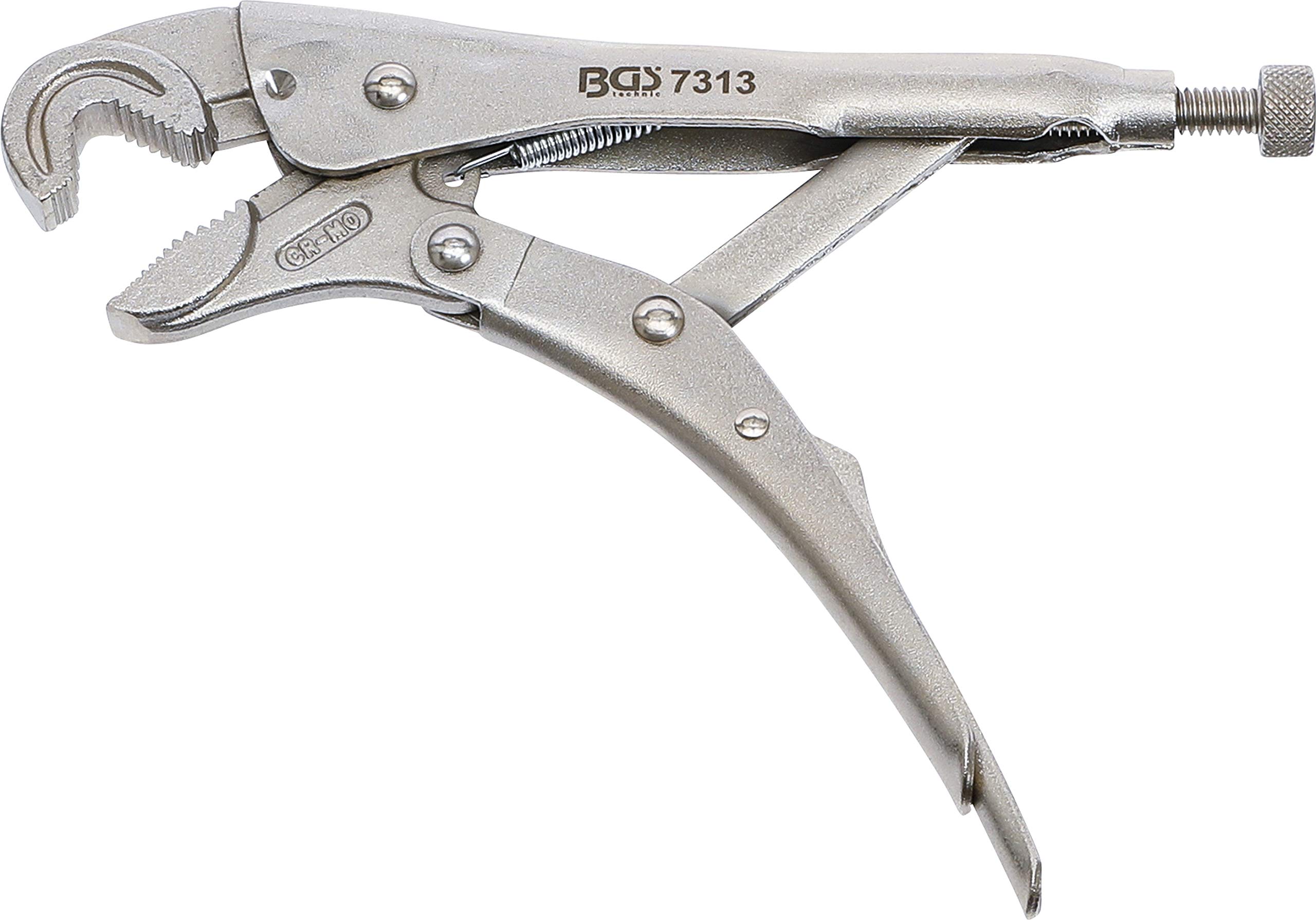BGS 7313 | Locking Grip Pliers | Round Jaws | 175 mm | 6 - 21 mm