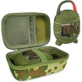 XEGIMOR Silicone Cover and Hard Carrying Case for JBL Clip 5 Portable Bluetooth Speaker, Protective Storage Bag Holder for JBL Clip 5 Speaker Accessories (Squad)