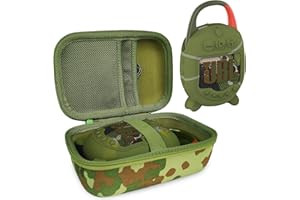 XEGIMOR Silicone Cover and Hard Carrying Case for JBL Clip 5 Portable Bluetooth Speaker, Protective Storage Bag Holder for JBL Clip 5 Speaker Accessories (Squad)