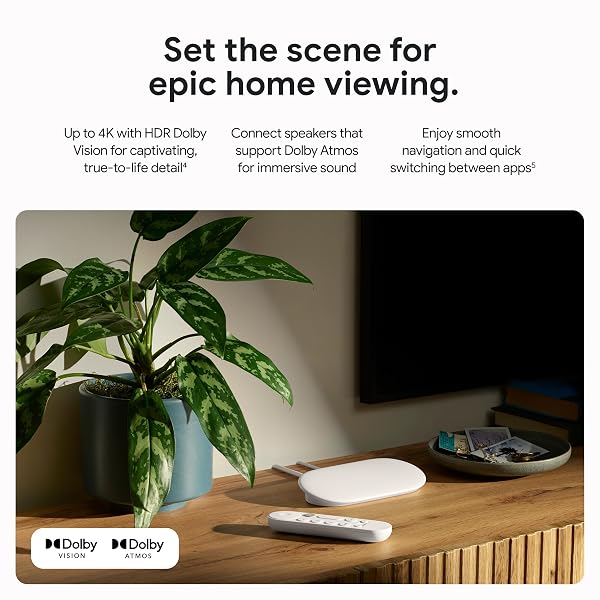 GOOGLE TV STREAMER 4K – FAST STREAMING ENTERTAINMENT ON YOUR TV WITH VOICE SEARCH REMOTE – WATCH MOVIES, SHOWS, LIVE TV, AND NETFLIX IN 4K HDR – SMART HOME CONTROL – 32 GB OF STORAGE – PORCELAIN