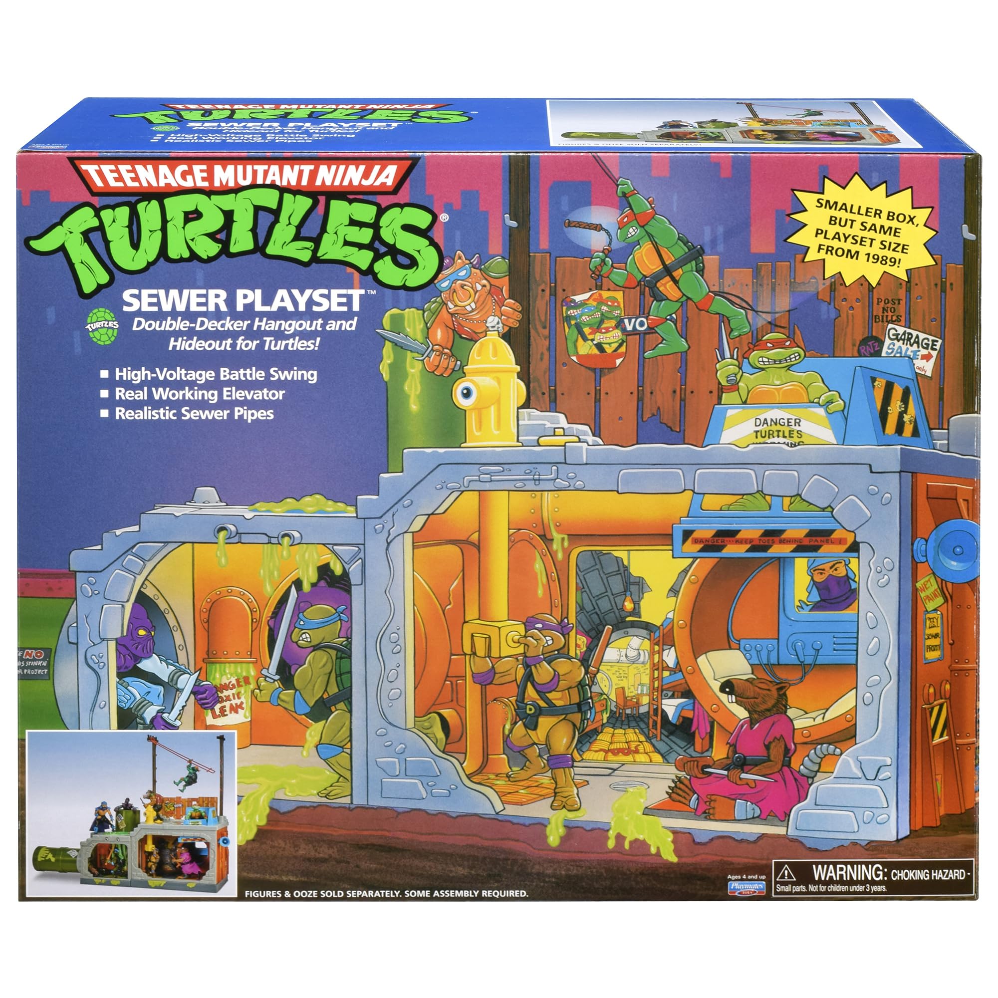 Teenage Mutant Ninja Turtles Classic Sewer Playset by Playmates Toys – Amazon Exclusive