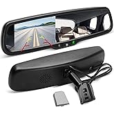 EWAY Interior Backup Rear View Replacement Anti-Glare Mirror Built in TFT LCD 4.3" Monitor with Bracket - Ford F150/F250/350,