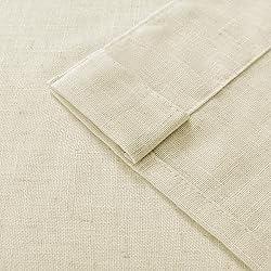 Joydeco Linen Curtains 90 Inch Length 2 Panel
