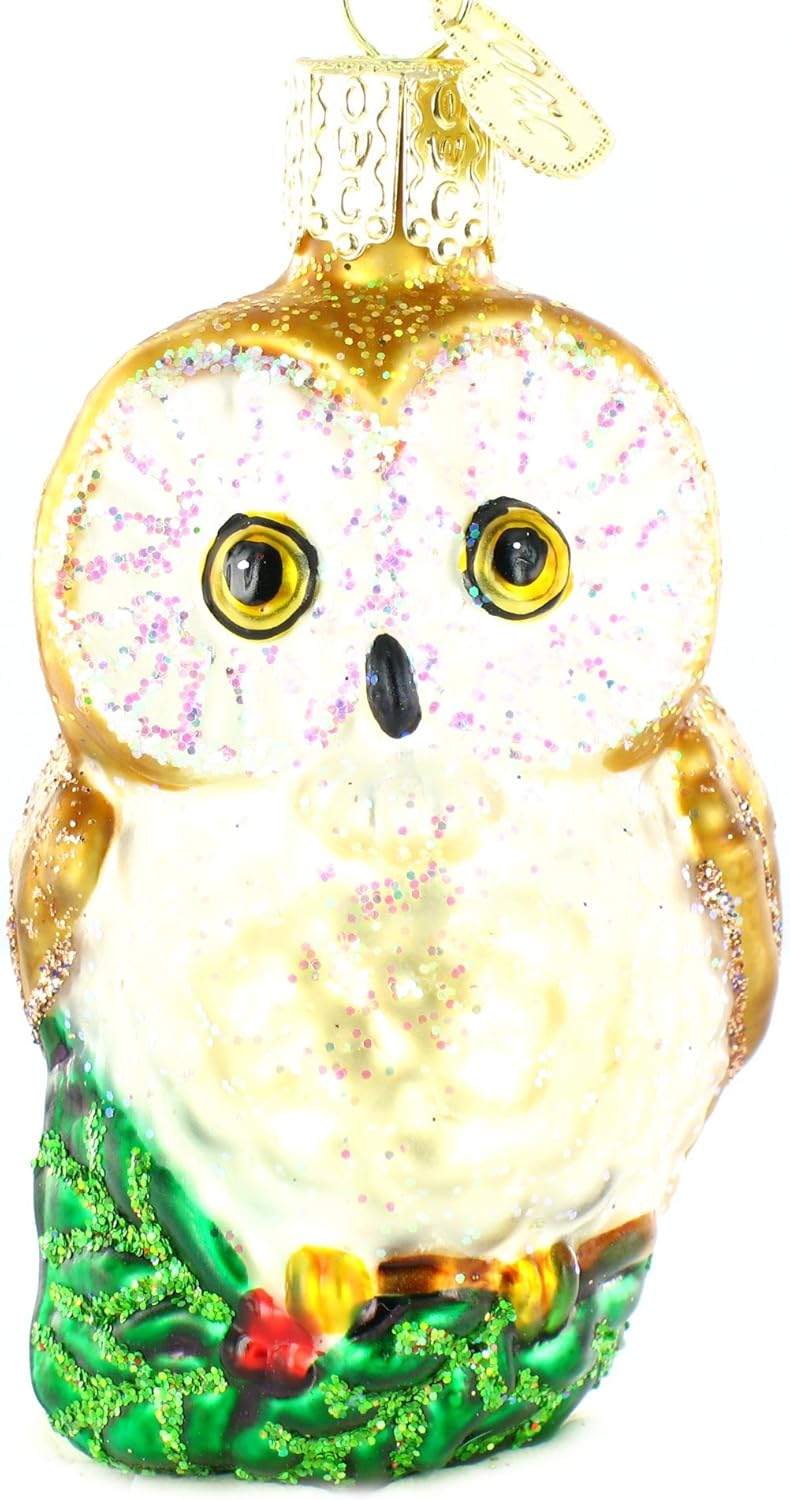 Ornaments - Old World Christmas Ornaments: Owls Glass Blown Ornaments for Christmas Tree, Christmas Owl