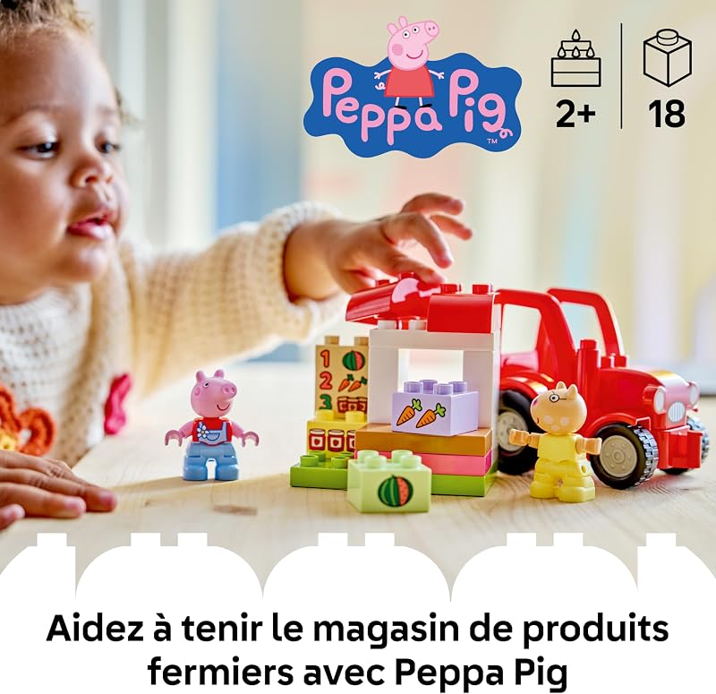 Duplo Peppa Pig Tracteur et marché 10468