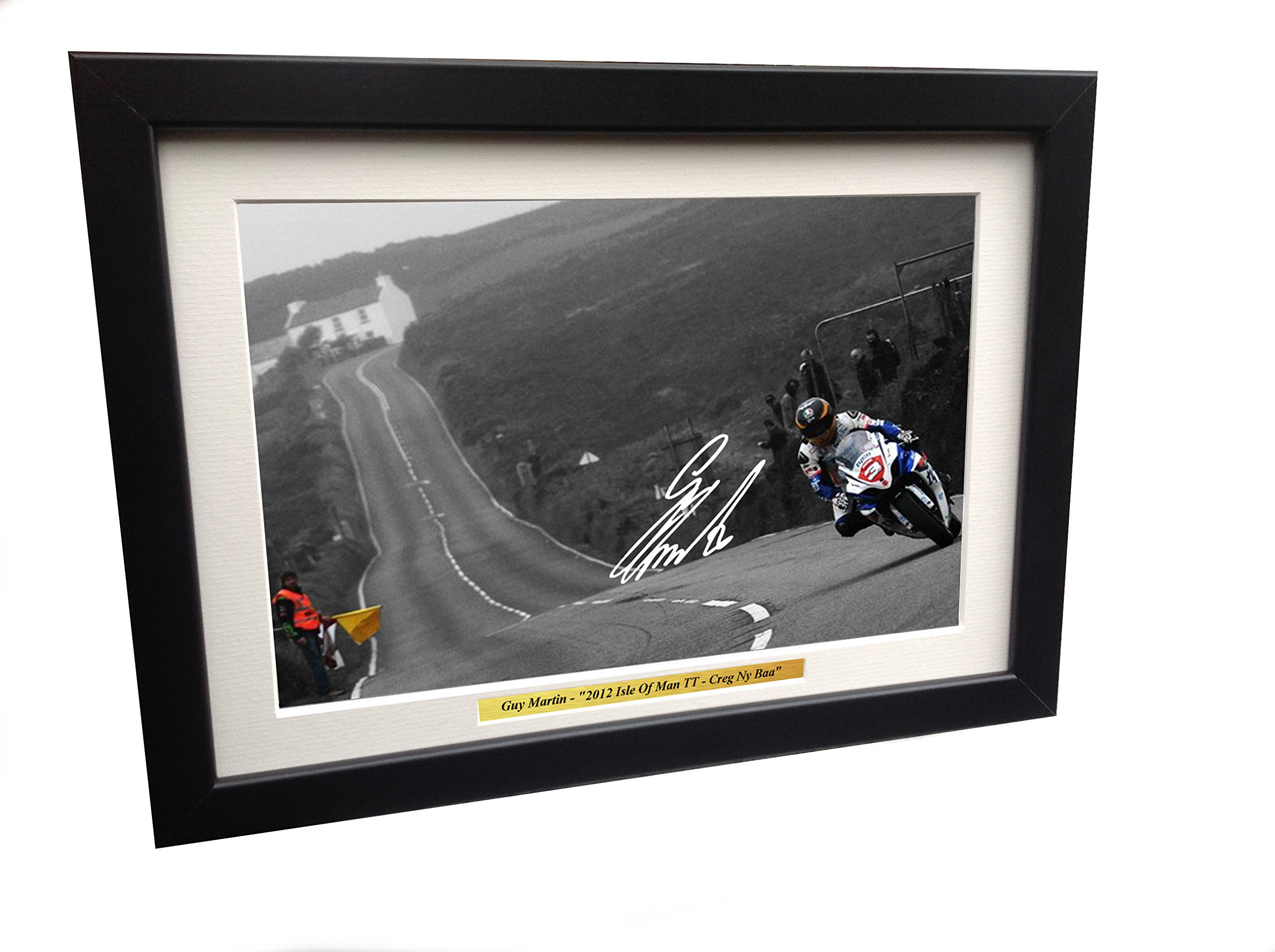Kitbags & Lockers 12x8 A4 Signed Guy Martin Creg-Ny-Baa. Autographed Photo Photograph Picture Frame Gift