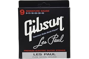 Gibson Les Paul Premium Electric Guitar Strings, Signature Gauge 9-46