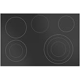 GE WB62X31946 Range Main Top, Glass Cooktop, Black