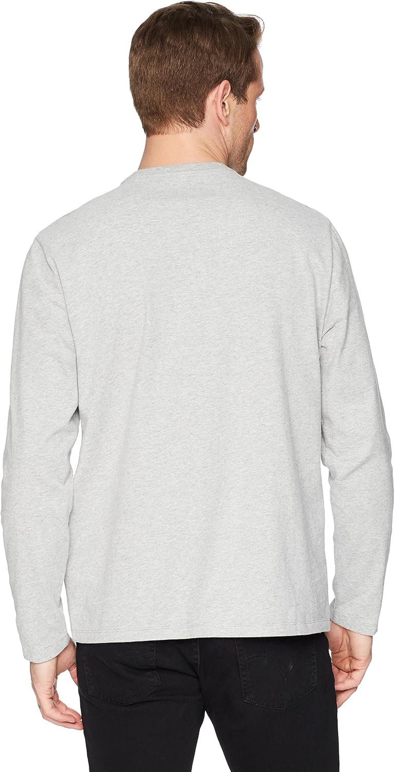  Essentials Men's Regular-Fit Long-Sleeve Pocket T-Shirt: Clothing