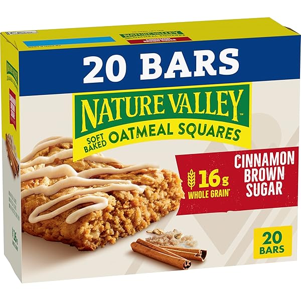 NATURE VALLEY SOFT BAKED OATMEAL SQUARES, CINNAMON BROWN...