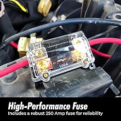 InstallGear 0/2/4 Gauge AWG in-Line ANL Fuse Holder