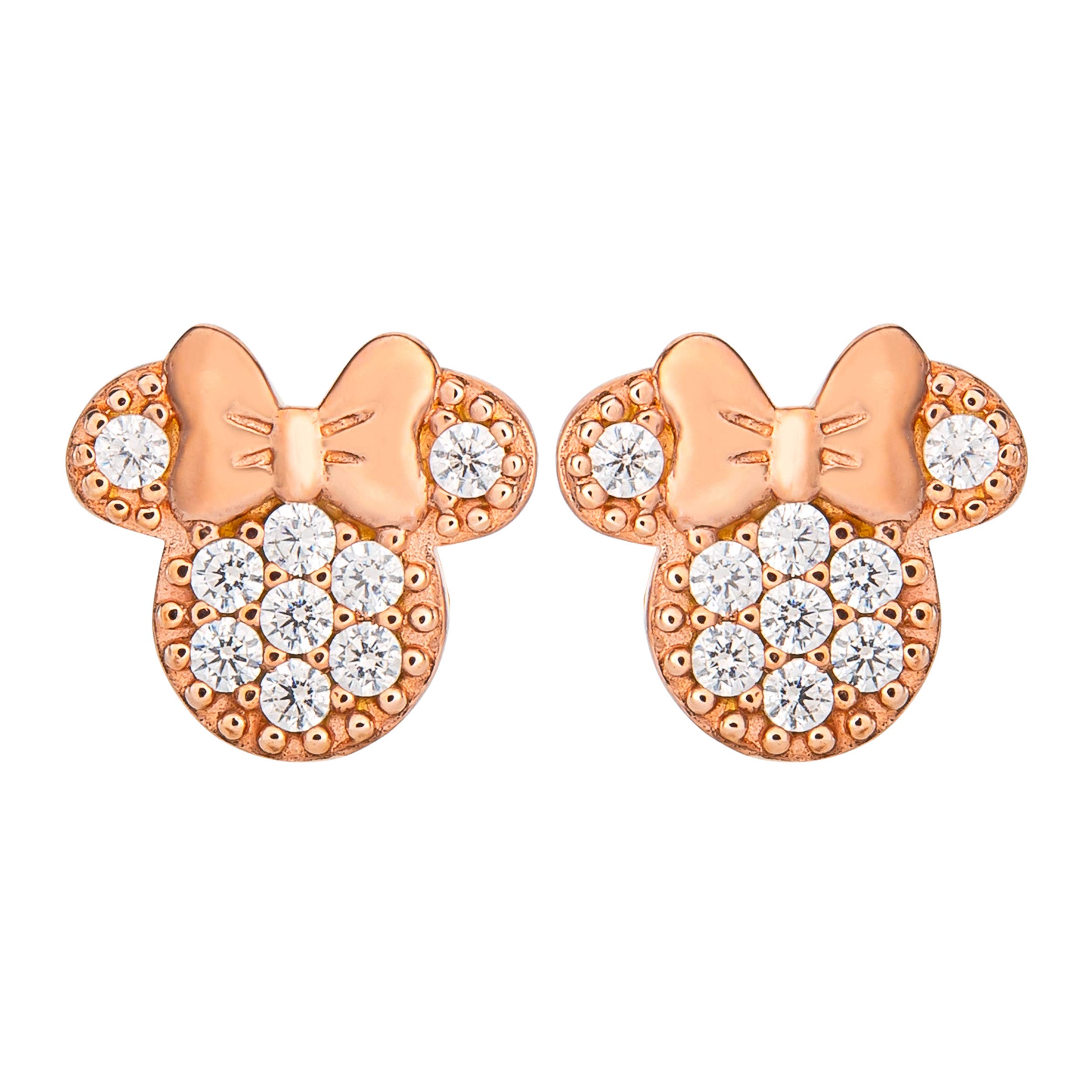 Minnie Mouse Stone Set Rose Gold Earrings E904431PZWL.PH
