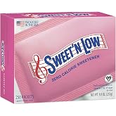 Sweet'N Low, Zero Calorie Sweetener Packets, 250 Ct | Kosher &amp; Gluten Free, Low Glycemic Index, Individual Tea and Coffee Sweetener Packets