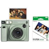 FUJIFILM Instax WIDE 400 Instant Camera Bundle with 20-Exposure Film | Instant camera with automatic exposure, self-timer, close-up lens, angle adjustment accessory and 20-exposure film.