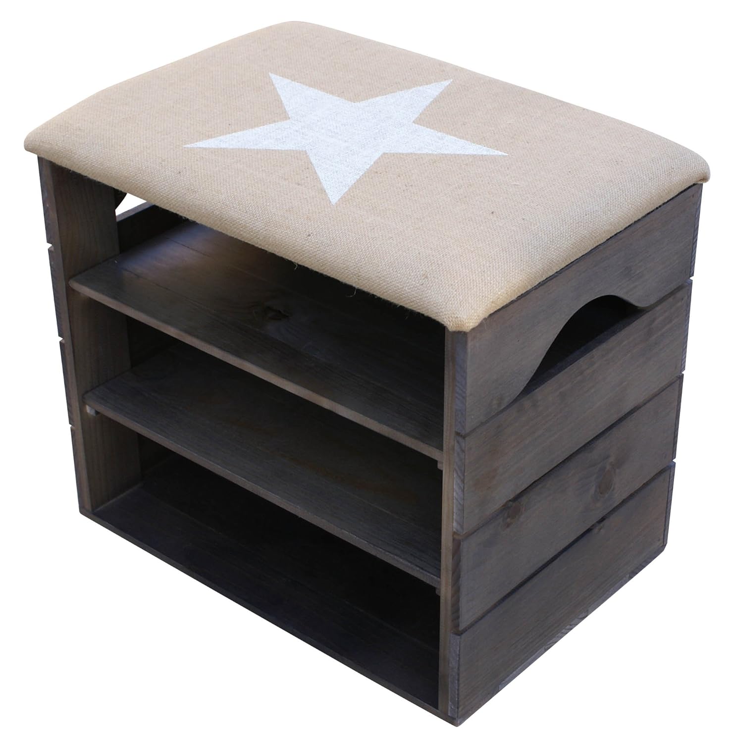 MEUBLE CHAUSSURES (TAUPE), BANC de RANGEMENT pour Chaussures avec