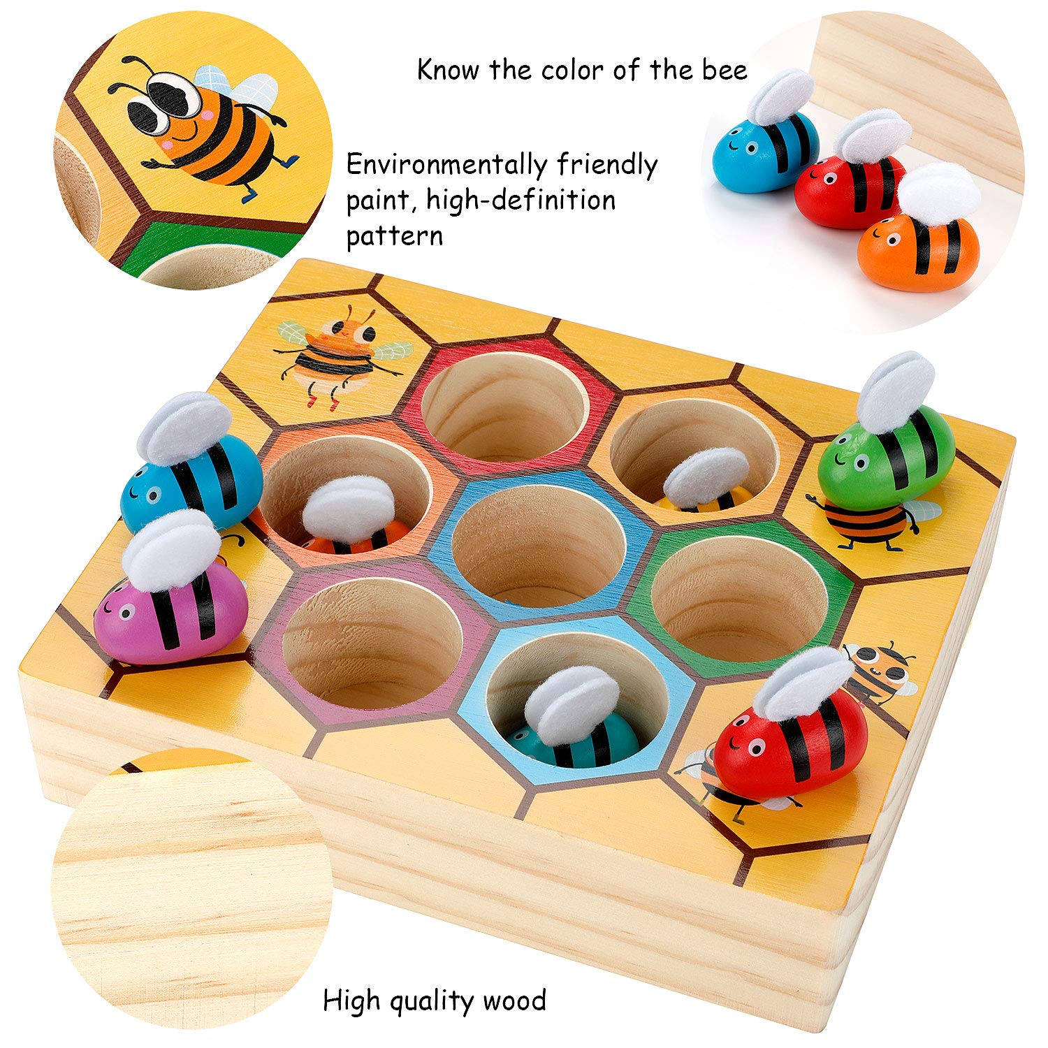 wooden bee toy