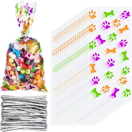 paw print treat bags