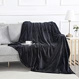 MOONLIGHT20015 Fleece Throw Blanket 150x200 cm 400 GSM Black view 8