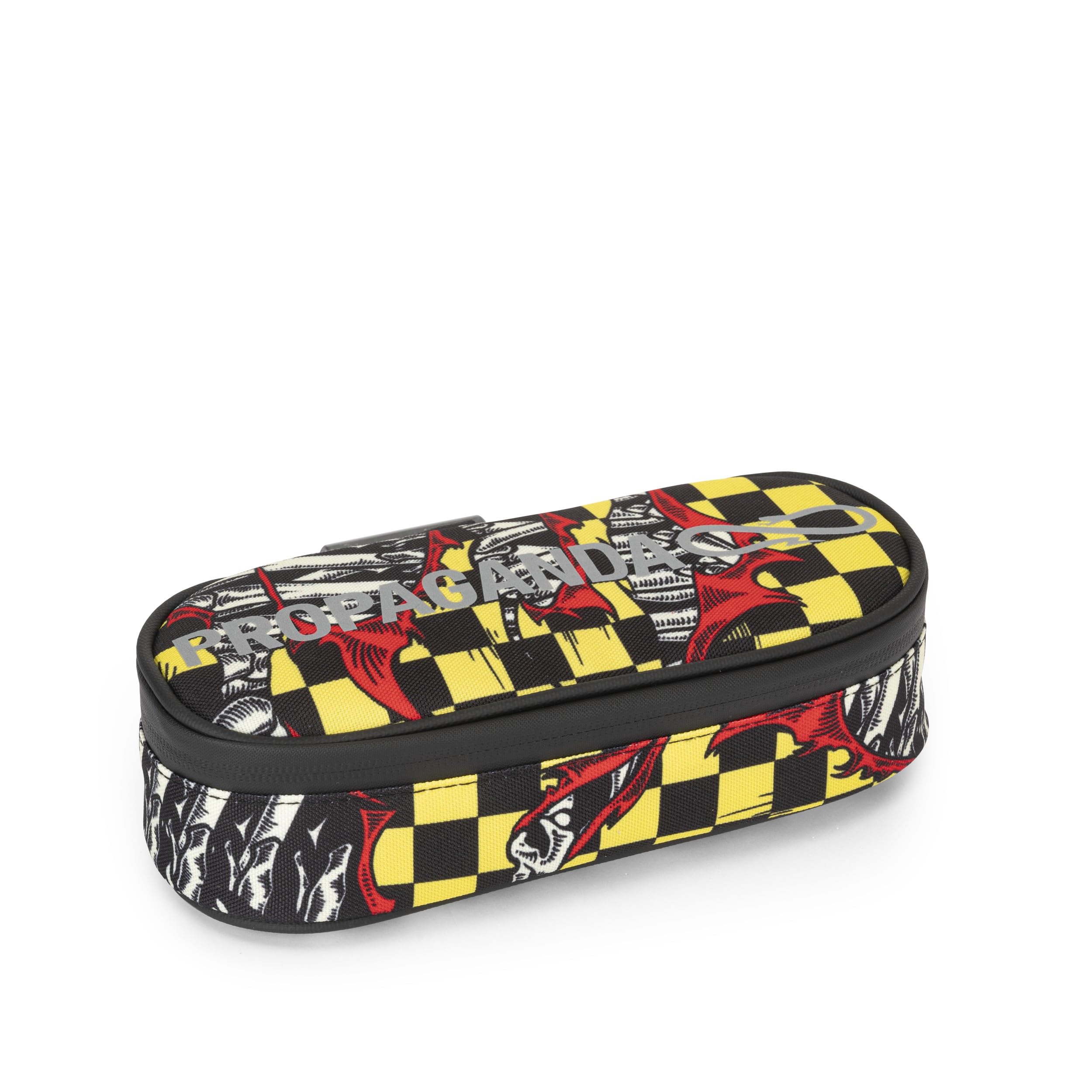 Franco Cosimo Panini Propaganda – Official Propaganda School Pencil Case, Oval Pencil Case, Lightweight, Compact, Easy to Carry and Store in Backpack, Practical Zip Closure, 8 x 22 x 8 cm,