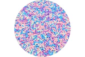 Mulutoo 100g Resin Fake Sprinkles Fake Candy Sprinkles Clay Sprinkles Polymer Sprinkles Polymer Clay Slices for Nail Art DIY Phone Case Crafts (Mixed color-D-18)