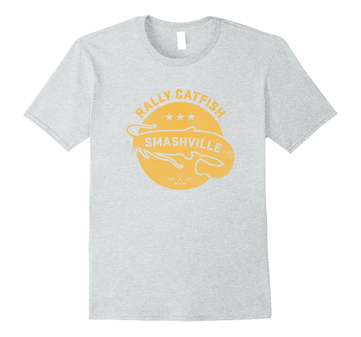  Catfish Rally Time Smashville Hockey Shirt : Clothing, Shoes &  Jewelry