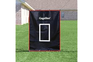Gagalileo Backstop,Pitching Backstop,Fastpitch Baseball Backstop,Backstop with Strike Zone,Pitching Backdrop,Rubber Vinyl Backstop,Vinyl Batting Cage Backdrop (Image/Size Optional)