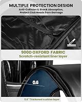 OutdoorMaster Padded Golf Travel Bag 900D Waterproof Wheels Blue view 2