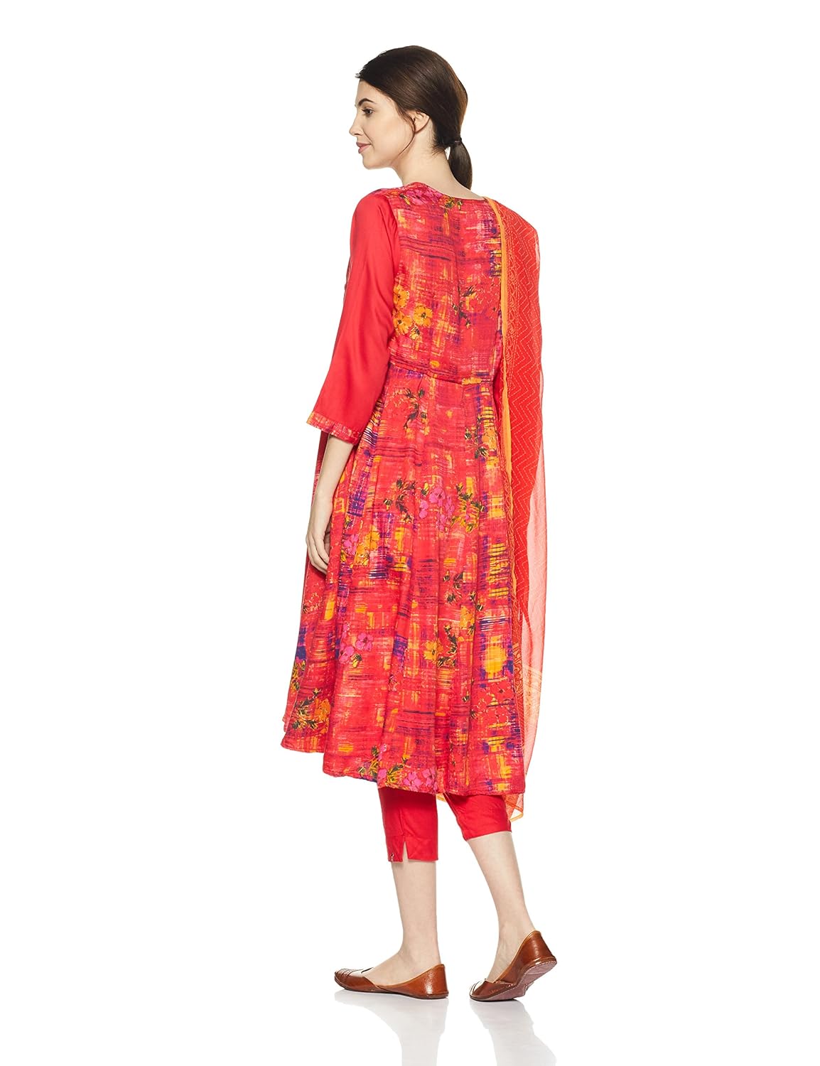 biba women's asymmetrical hemline salwar suit