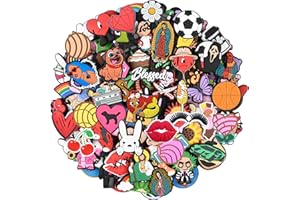 XQNB Lot of 25, 50, 100pcs Random Different Shoe Charms Shoes Decoration for Kids Boys Girls Men Women Party Birthday Gifts