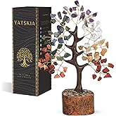 Seven Chakra Tree - Crystal Tree of Life - House Warming Gifts New Home - Chakra Stones - Gemstones and Crystals - Crystal Decor - Chakra Decor - Crystal Gifts for Women - Gemstone Tree