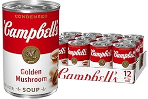 Campbell's Condensed Golden Mushroom Soup, 10.5 oz Can (12 Pack)