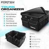 FORTEM Car Boot Organiser Storage 600D Oxford Non-Slip Base Collapsible 45L view 7