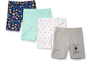 Amazon Essentials Disney | Marvel | Star Wars | Frozen | Princess Girls and Toddlers' Bike Shorts (Previously Spotted Zebra)