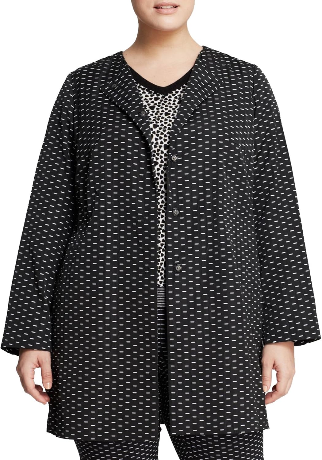 Marina Rinaldi Women's Tango Snap Button Dash Coat